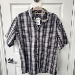 Men's Dickies Short Sleeve Flex Woven Shirt Large NEW WITH TAGS